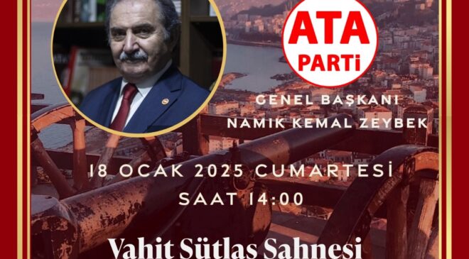 Namık Kemal Zeybek Giresun’a Geliyor: Yeniden Türk Devrimi Konferansı ve Yoğun Ziyaret Programı