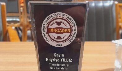 Cemal Peker özel Haberi/Sanatçı Hayriye Yıldız’a Anlamlı Ödül