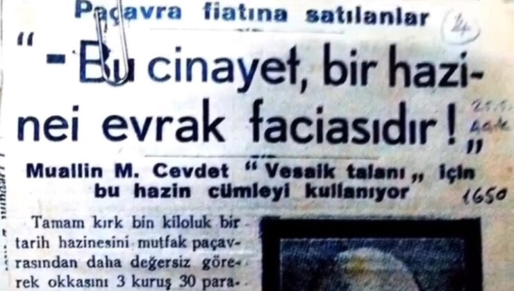 1931’DE 50 TONLUK OSMANLI ARŞİVİ BULGARİSTAN’A SATILDI OKKASI 3 KURUŞA SATILAN TARİH