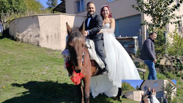 ORDU’DA UNUTULMAZ NOSTALJİ: 2025’TE ATLA GELİN ALMA GELENEĞİ TEKRAR HAYAT BULDU