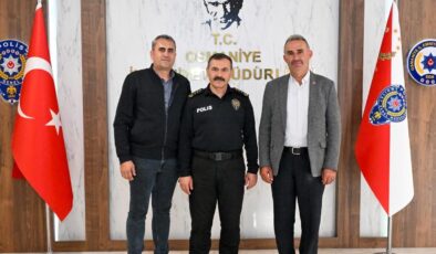 OSMANİYE İL EMNİYET MÜDÜRÜ MEHMET SORIBUVA’YA ANLAMLI ZİYARET
