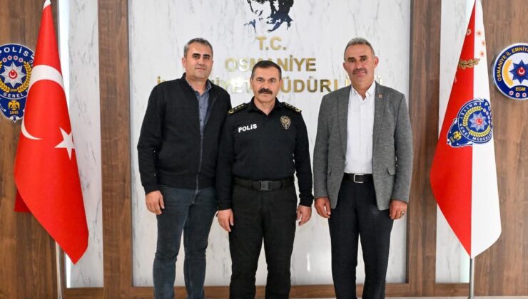 OSMANİYE İL EMNİYET MÜDÜRÜ MEHMET SORIBUVA’YA ANLAMLI ZİYARET