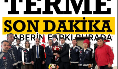 MADDE BAĞIMLILIĞINA KARŞI TERME’DE KARARLILIK AND DUMED TERME EKİBİ, KAYMAKAM METİN MAYTALMAN’I MAKAMINDA ZİYARET ETTİ