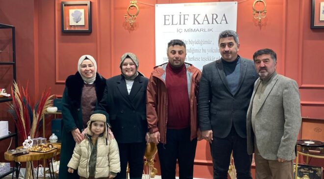 İç mimar Elif karadan Başkan AKTEPEYE tam destek