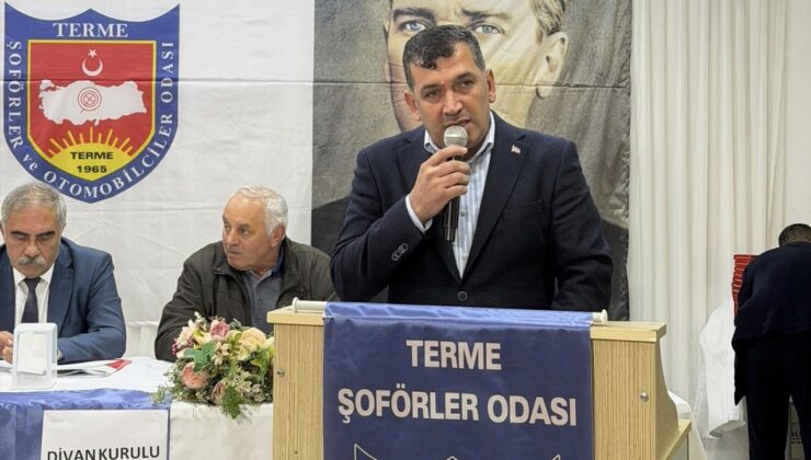 TERME ŞOFÖRLER ODASI’NDA GÖNÜLLERİN BAŞKANI: ŞUAYİP AKBULUT