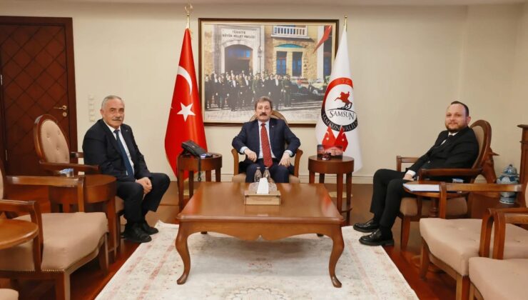 BAŞKAN HACI EYÜP GÜLER’DEN SAMSUN VALİSİ ORHAN TAVLIYA ZİYARET