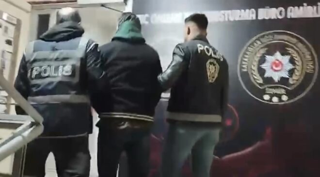 ARANAN ŞÜPHELİ İZMİR POLİSİNDEN KAÇAMADIK