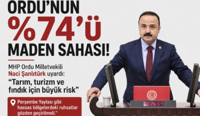 ŞANLITÜRK’TEN SERT MADEN ÇIKIŞI. Perşembe Yaylası Hassas Bölgedir