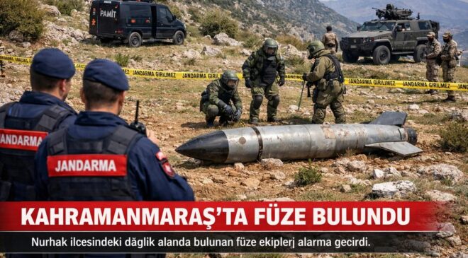 K.MARASTA BİR ÇOBAN PATLAMAMIŞ FÜZE BULDU