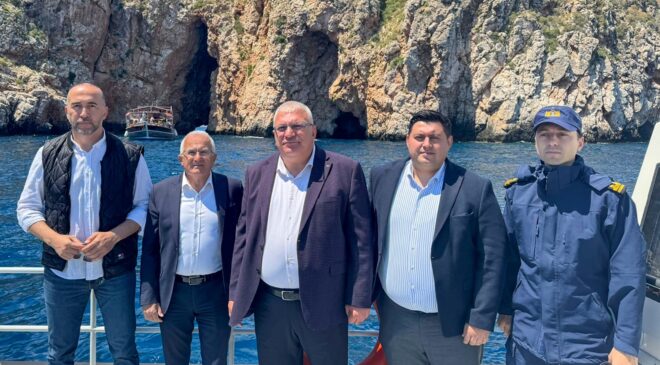 Kumluca’da Turizm Sezonu Öncesi  Kıyı ve Koylarda İnceleme