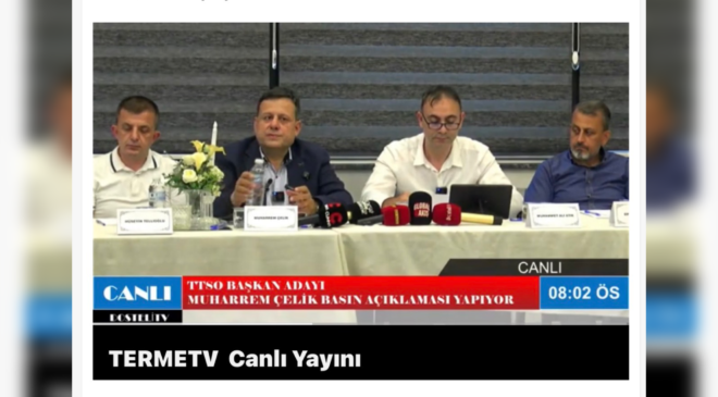 SADAKAT HABER MEDYA GRUBU’NDAN ÖRNEK CANLI YAYIN  Muharrem Çelik, Terme’nin Geleceğine Dair Projelerini Kamuoyuyla Paylaştı