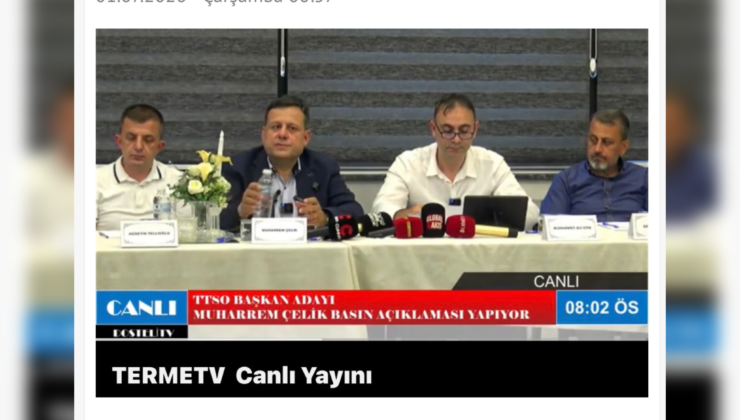 SADAKAT HABER MEDYA GRUBU’NDAN ÖRNEK CANLI YAYIN  Muharrem Çelik, Terme’nin Geleceğine Dair Projelerini Kamuoyuyla Paylaştı