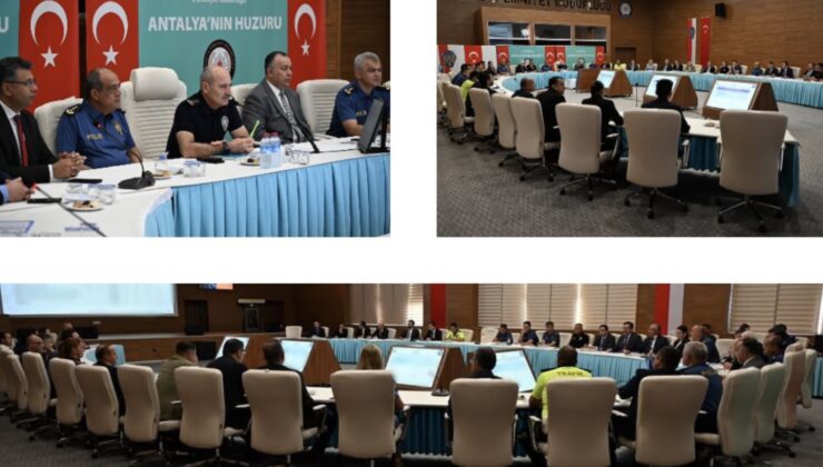ANTALYA’DA GÜVENLİK VİZYONU MASAYA YATIRILDI  Haftalık Değerlendirme Toplantısında Huzur ve Güvenliğin Yol Haritası Ele Alındı  Sadakat Haber Medya | Cemal Peker