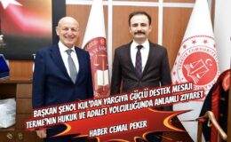 Başkan Şenol Kul’dan Yargıya Güçlü Destek Mesajı: Terme’nin Hukuk ve Adalet Yolculuğunda Anlamlı Ziyaret  Haber Cemal Peker