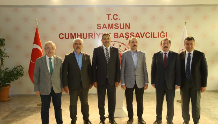 Samsun’da Yargıya Güçlü Destek Mesajı  Devlet Protokolünden Cumhuriyet Başsavcısı Mustafa Çakmak’a Hayırlı Olsun Ziyareti
